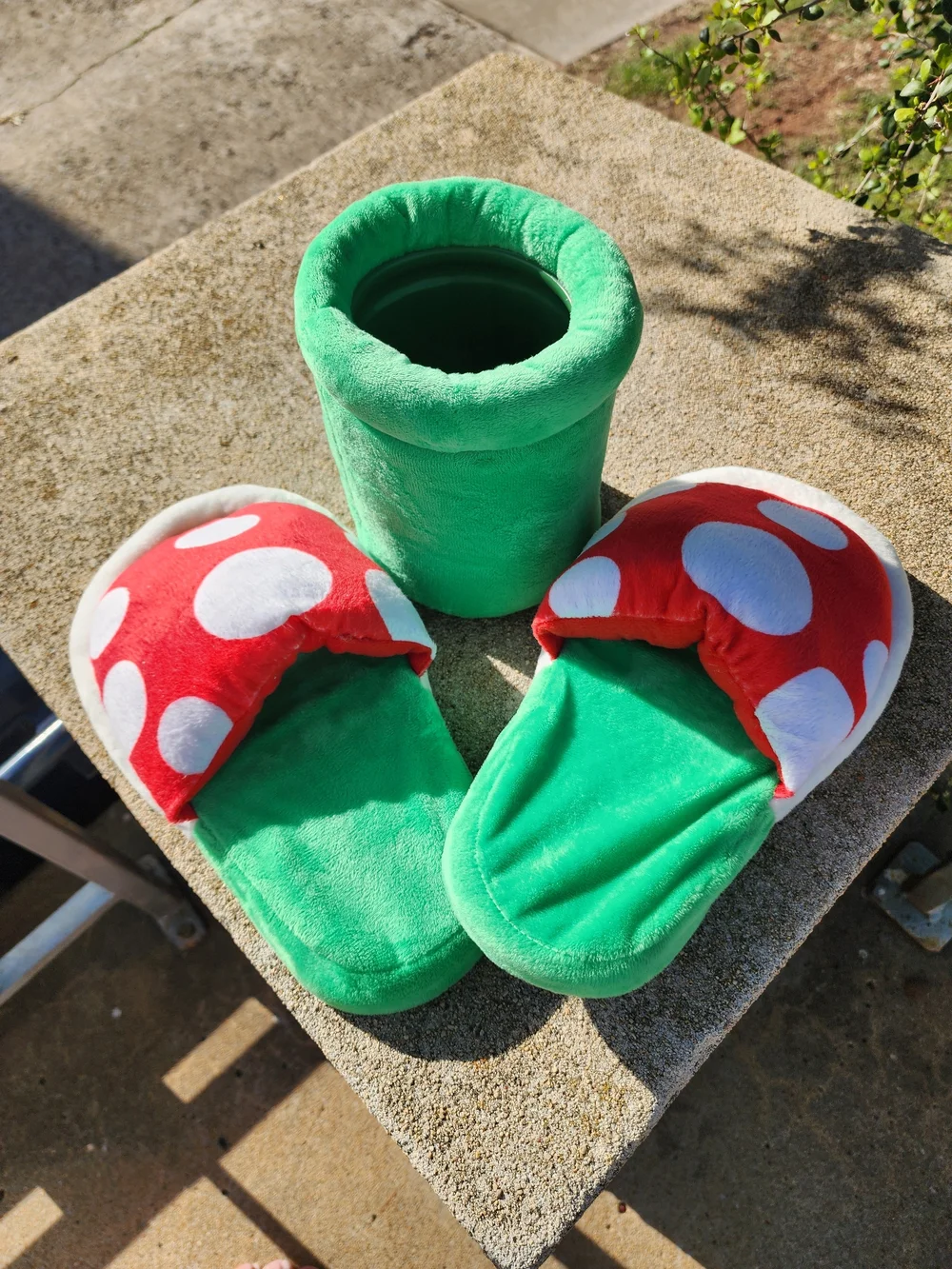 Kids Plush Piranha Plant Slippers